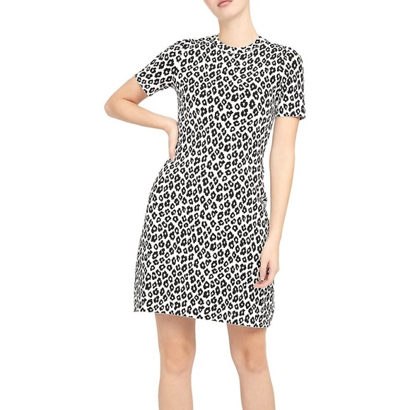 Theory leopard jacquard Dress - Size Small - Picture 1 of 7